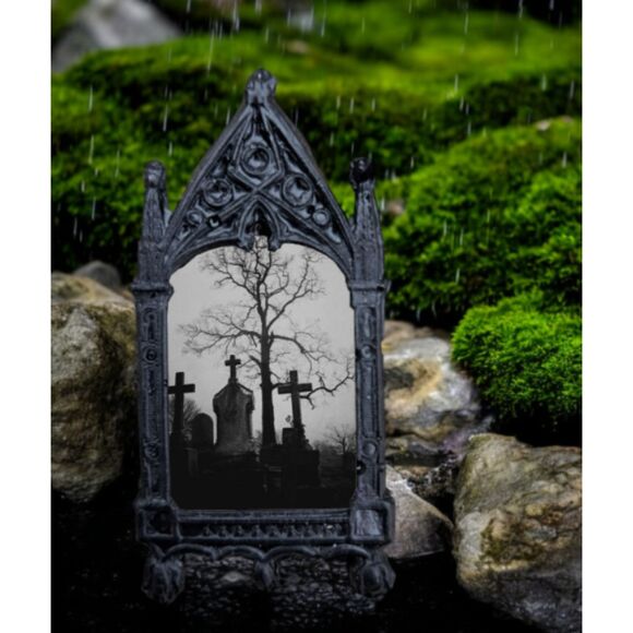 Cemetery Magnet Tombstones Crosses Tree Gothic Home Decoration - Picture 5 of 5